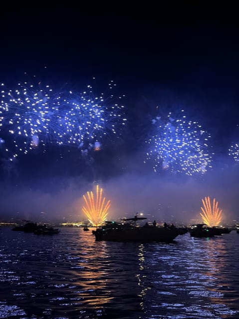 Cannes: Fireworks at Sea - Cannes Bay, the Croisette, and the Main Show