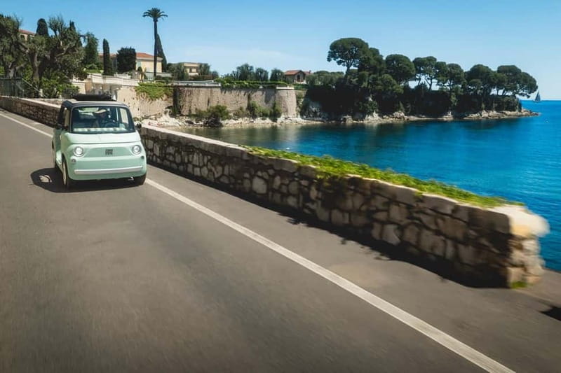 From Nice: follow a guide in an electric car along the French Riviera! - What driving the Topolino is really like