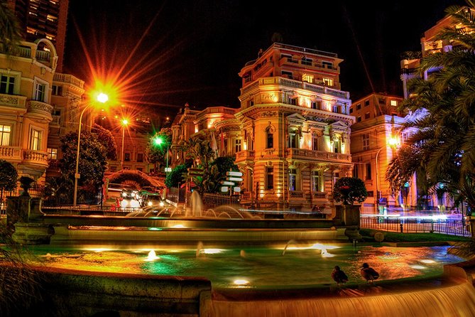 Monaco & Monte-Carlo by night - Leaving Nice for Monaco after dark