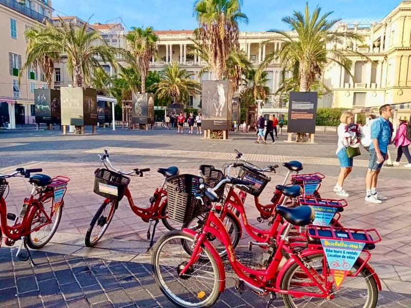 Nice 3Hrs by EBike: Essentials Oldest Districts & Panoramas - Castle Hill, waterfall, and the Bay of Angels
