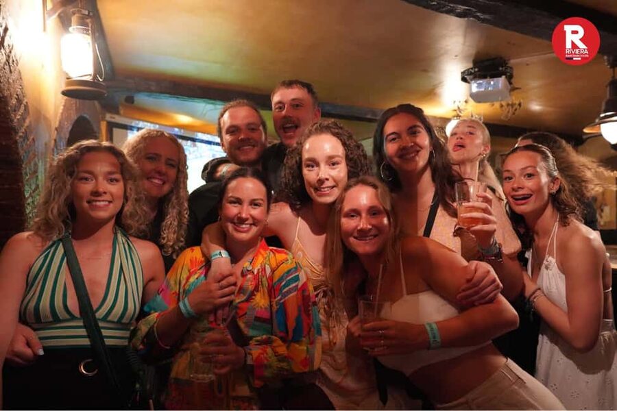 Nice: 4 Bar, 1 Club Riviera Bar Crawl Party with Free Shots - Starting at Villa Saint Exupery Beach