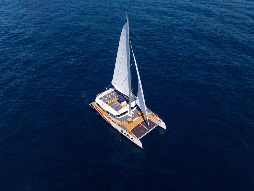 Nice : Dinner at Sea on a Maxi Catamaran - Villefranche, Cap Ferrat - Dinner at anchor with the sea as your dining room