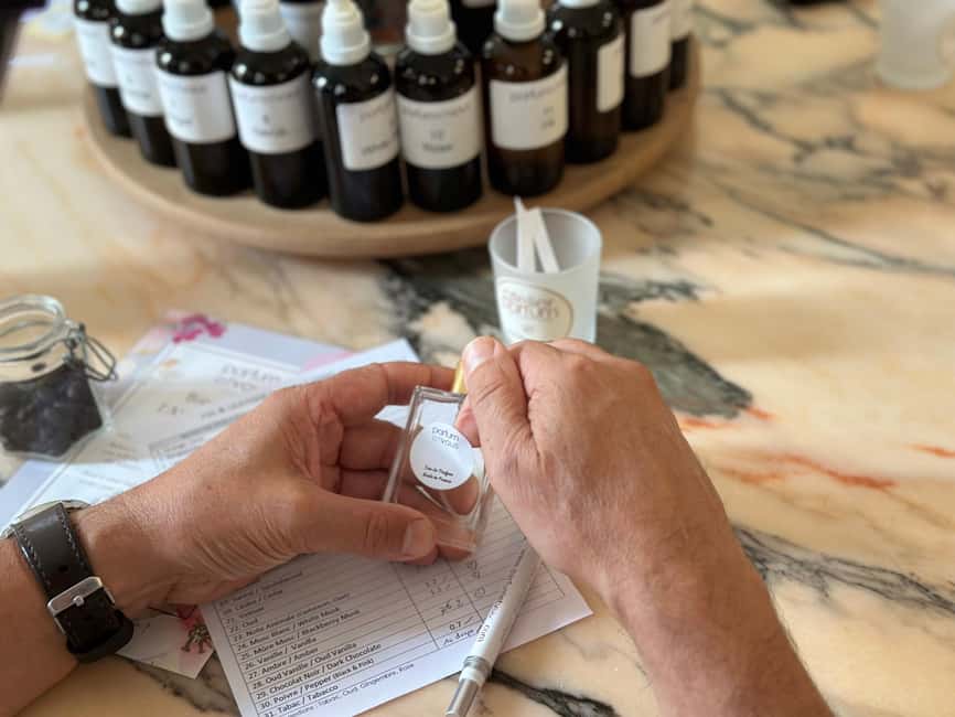 Nice: Perfume Creation Workshop - Taking home a personalised 30 ml bottle