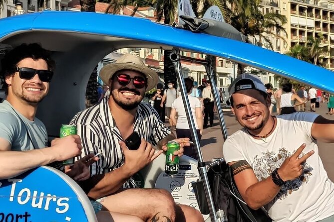 Nice: private guided Tour by electric taxi bike - A quiet first look at Nice on three wheels