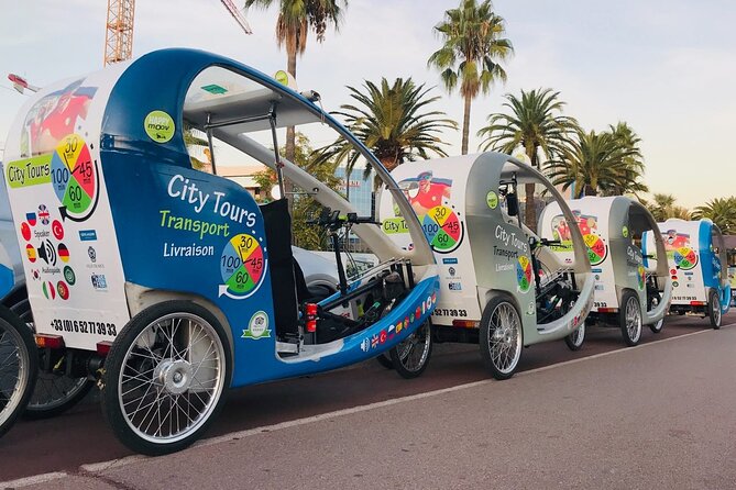 Nice: private guided Tour by electric taxi bike - Squares, fountains, and the city’s grander face