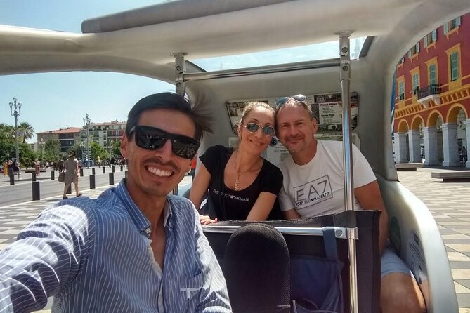 Nice: private guided Tour by electric taxi bike - The waterfront, port, and classic Nice views