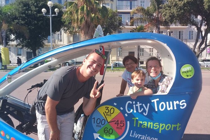 Nice: private guided Tour by electric taxi bike - A look at museums, palaces, and modern Nice