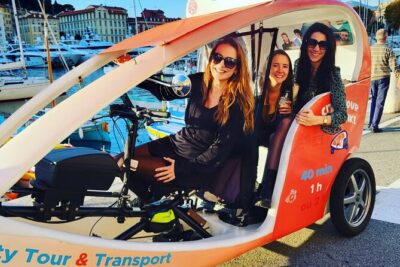 Visit of Nice by electrically assisted bike taxi 1 hour.