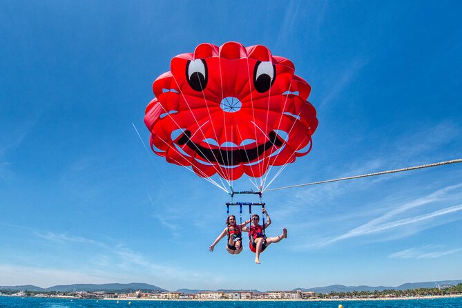 Parasailing flight two people, in Mandelieu-Cannes - Weather can change the plan