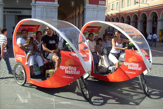 Private tour guide of Nice in electric taxibikes - Palais de Justice and the lanes of Old Town