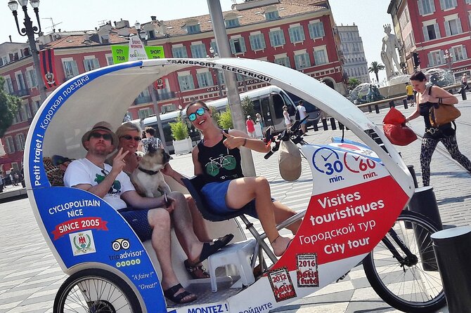 Private tour guide of Nice in electric taxibikes - Place Massena and the start of the city story