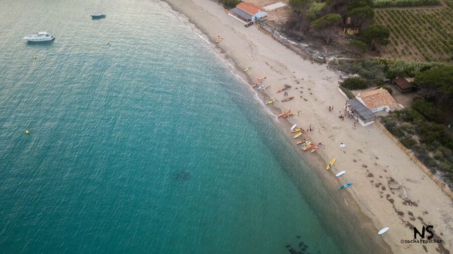 Sunset trip kayak tour in the gulf of Saint-Tropez - A swimming stop near Cap Camarat
