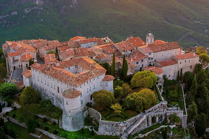 West Coast and Countryside shared & Guided tour from Nice - Gourdon’s hilltop view over the Riviera